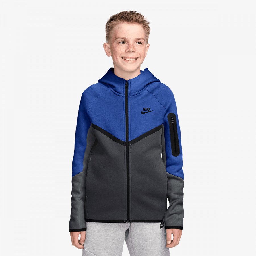 NIKE Суитшърт B NSW TCH FLC FZ - PD 