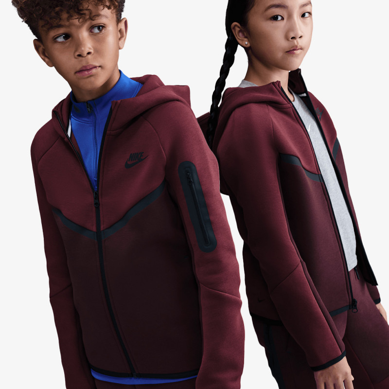 NIKE Суитшърт B NSW TCH FLC FZ - PD 