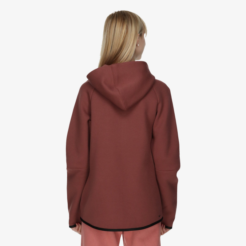 NIKE Суитшърт W NSW TCH FLC WR FZ HDY 2 