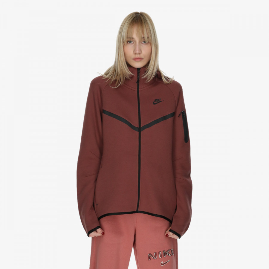 NIKE Суитшърт W NSW TCH FLC WR FZ HDY 2 