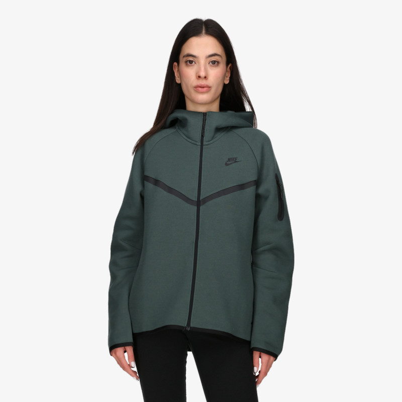 NIKE Суитшърт W NSW TCH FLC WR FZ HDY 2 