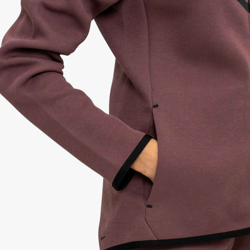 NIKE Суитшърт W NSW TCH FLC WR FZ HDY 2 