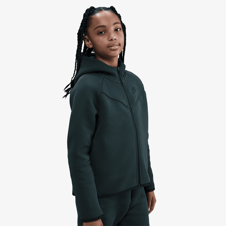NIKE Суитшърт G NSW TCH FLC HD FZ LS - PD 