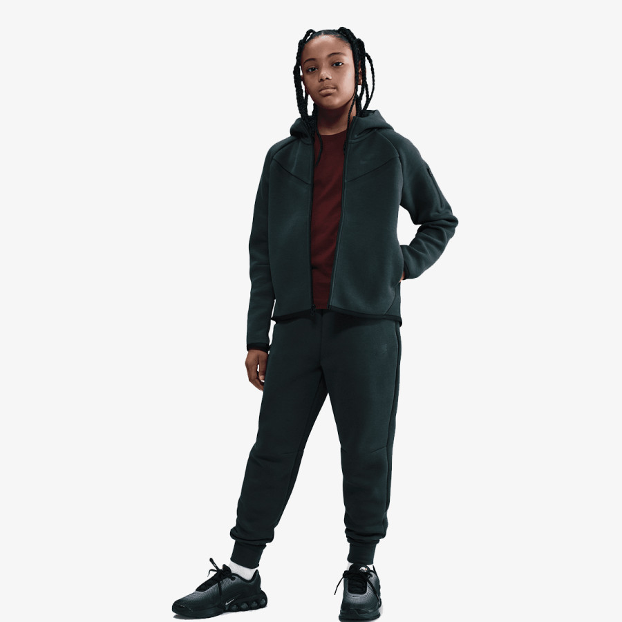 NIKE Суитшърт G NSW TCH FLC HD FZ LS - PD 