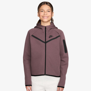 NIKE Суитшърт G NSW TCH FLC HD FZ LS - PD 