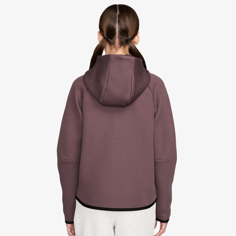 NIKE Суитшърт G NSW TCH FLC HD FZ LS - PD 