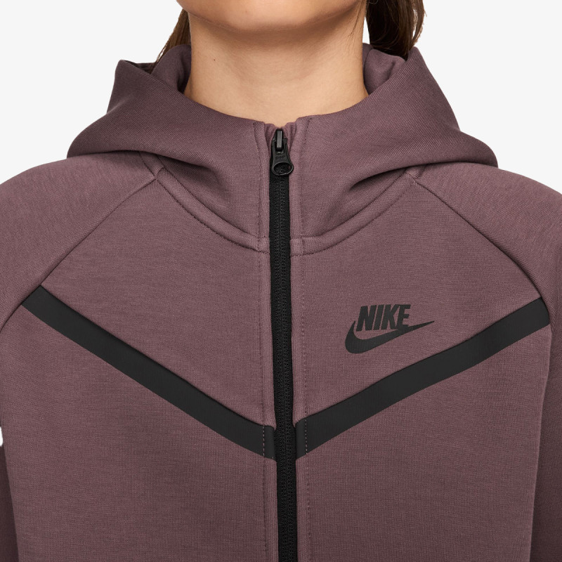 NIKE Суитшърт G NSW TCH FLC HD FZ LS - PD 