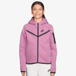 NIKE Суитшърт G NSW TCH FLC HD FZ LS - PD 