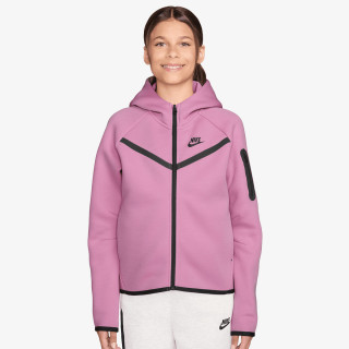 NIKE Суитшърт G NSW TCH FLC HD FZ LS - PD 