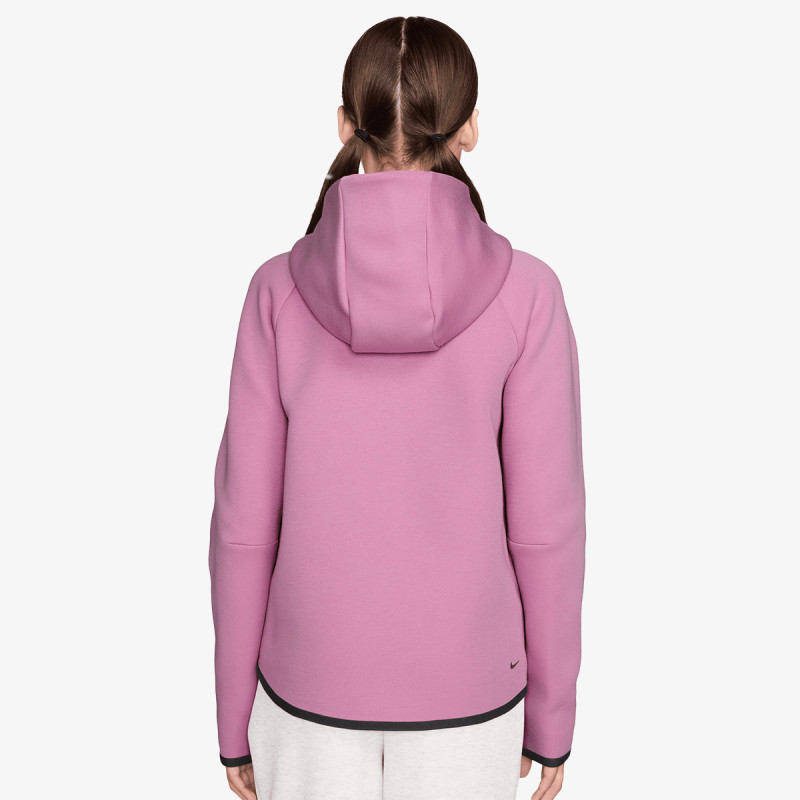 NIKE Суитшърт G NSW TCH FLC HD FZ LS - PD 