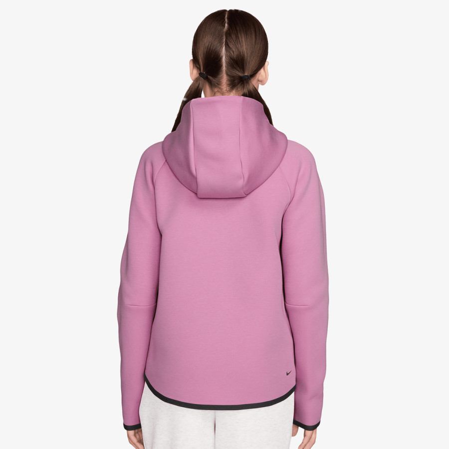 NIKE Суитшърт G NSW TCH FLC HD FZ LS - PD 