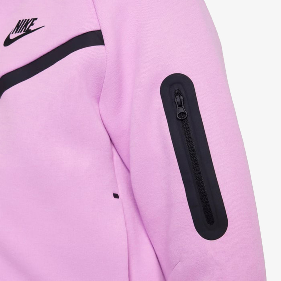 NIKE Суитшърт G NSW TCH FLC HD FZ LS - PD 