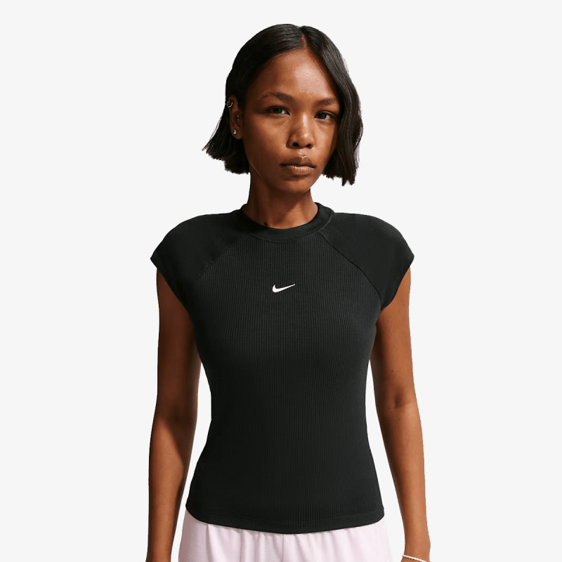 NIKE Тенискa W NSW CHILL KNIT RIB SS TOP 