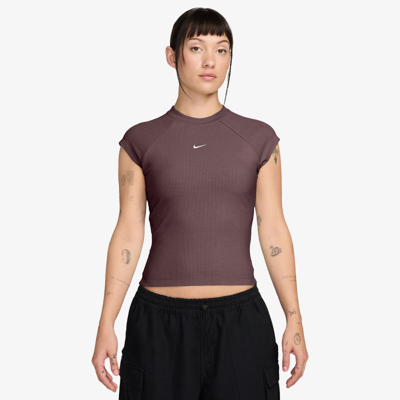 NIKE Тенискa W NSW CHILL KNIT RIB SS TOP 