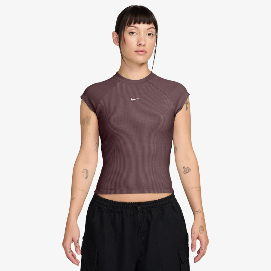 NIKE Тенискa W NSW CHILL KNIT RIB SS TOP 