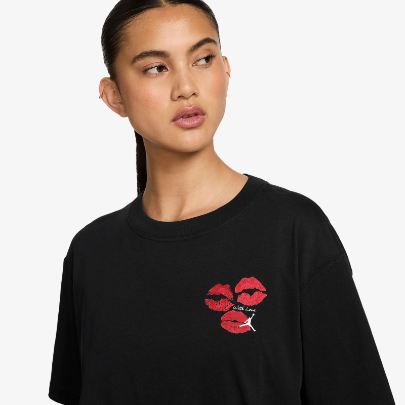 NIKE Тенискa W J FLT SS GF GFX TEE KISS 