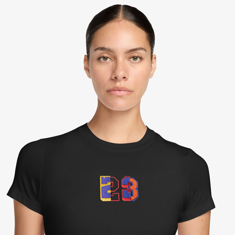 NIKE Тенискa W J FLT SS TMID GFX TEE 23 