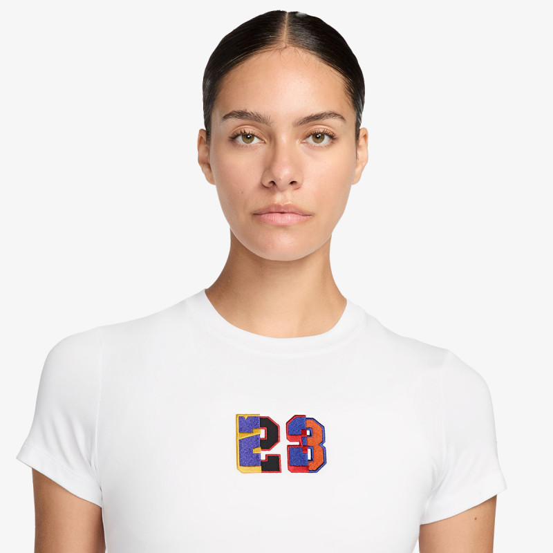 NIKE Тенискa W J FLT SS TMID GFX TEE 23 