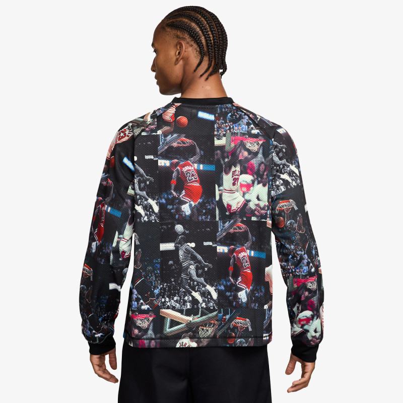 NIKE Суитшърт M J FLT AOP LS JRSY 