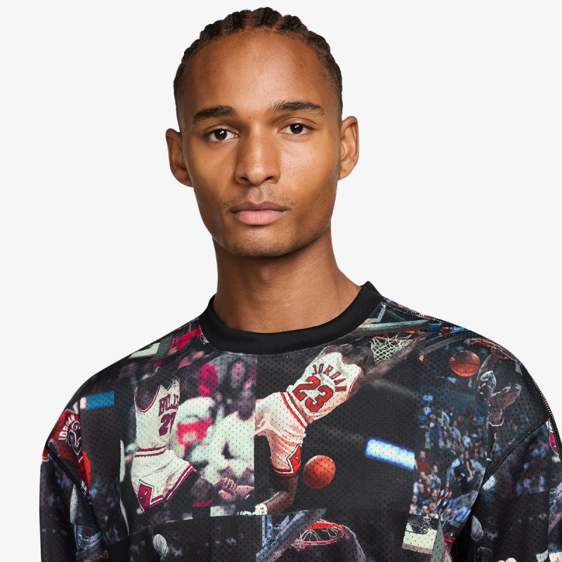 NIKE Суитшърт M J FLT AOP LS JRSY 