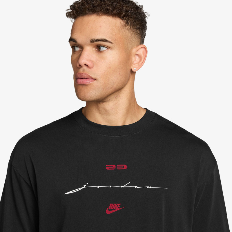 NIKE Тенискa M J FLT SCRIPT BOXY SS CREW 