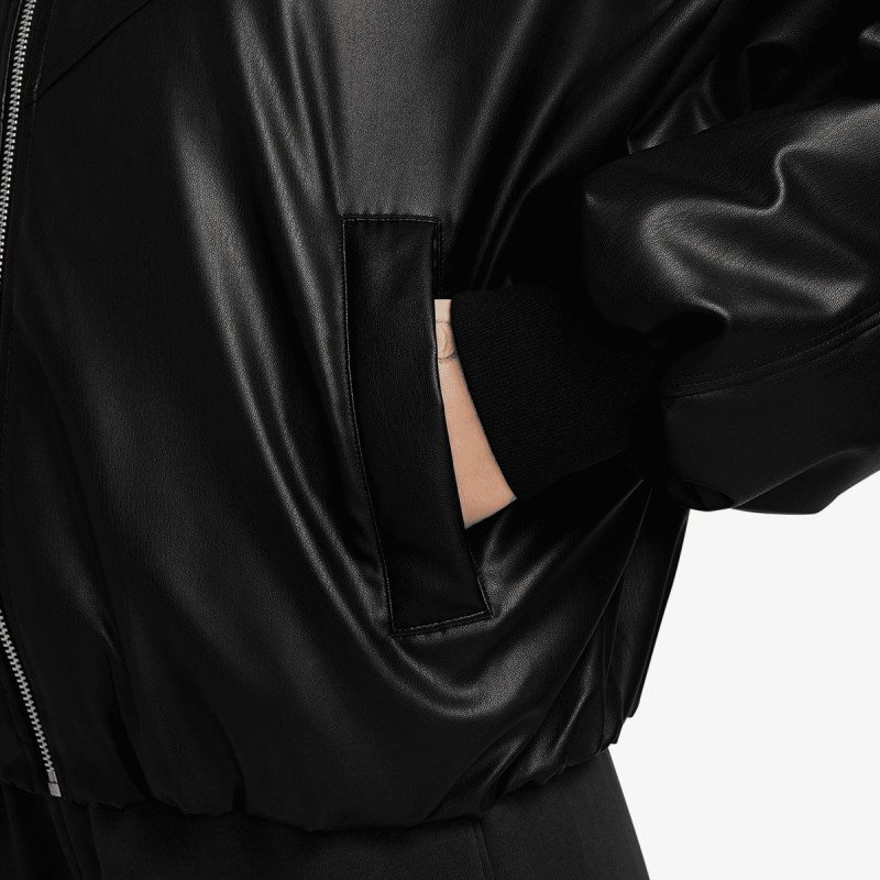 NIKE Яке W NK TF PLEATHER BOMBER JKT 