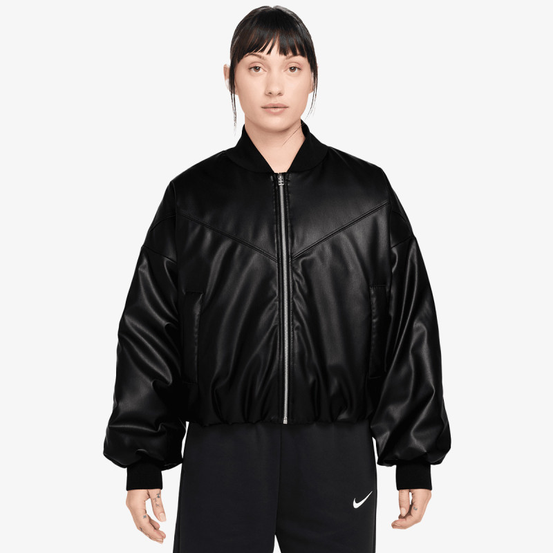 NIKE Яке W NK TF PLEATHER BOMBER JKT 