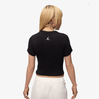 NIKE Тенискa W J BRK SS TMID GFX TEE BB 