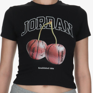 NIKE Тенискa W J BRK SS TMID GFX TEE BB 