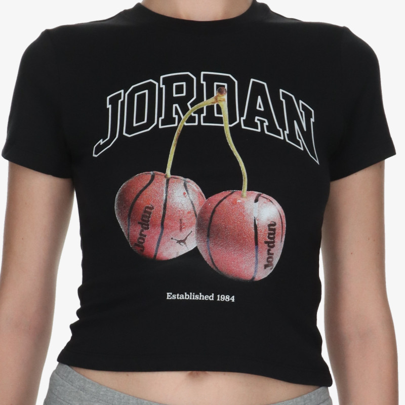 NIKE Тенискa W J BRK SS TMID GFX TEE BB 