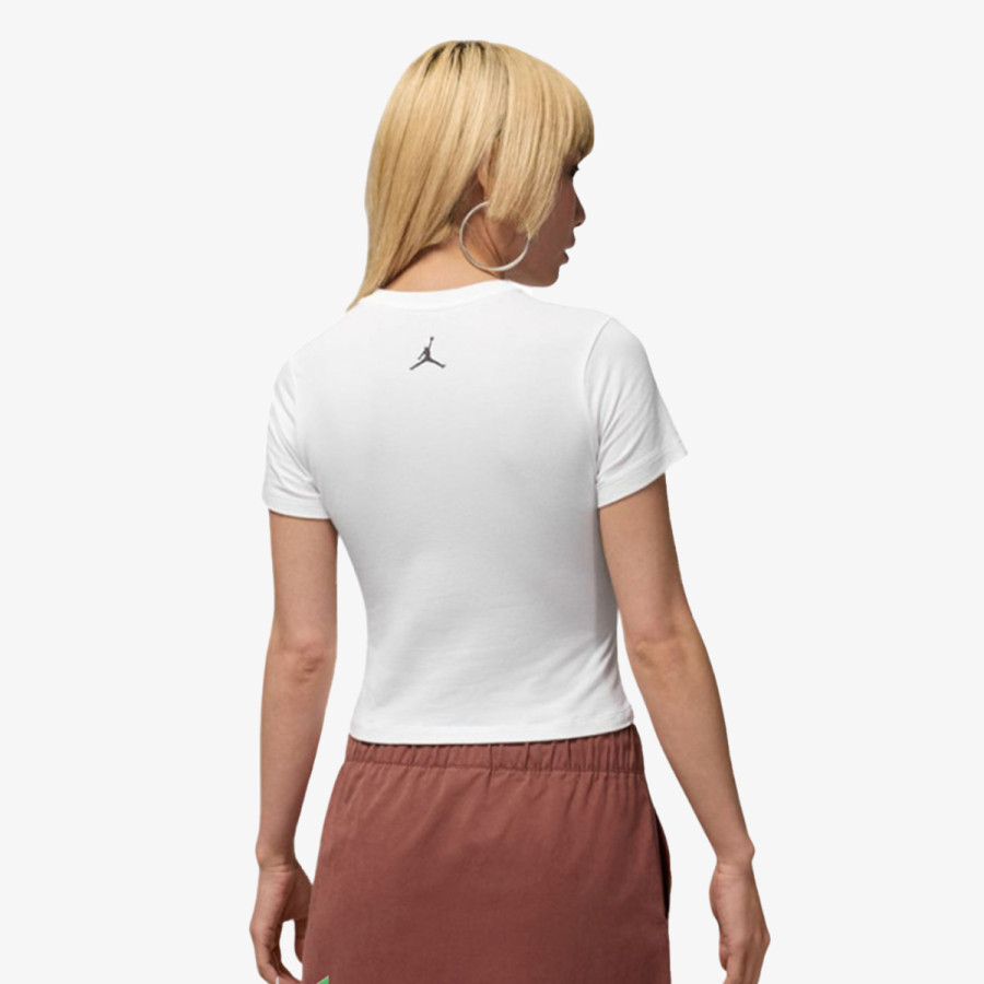 NIKE Тенискa W J BRK SS TMID GFX TEE BB 