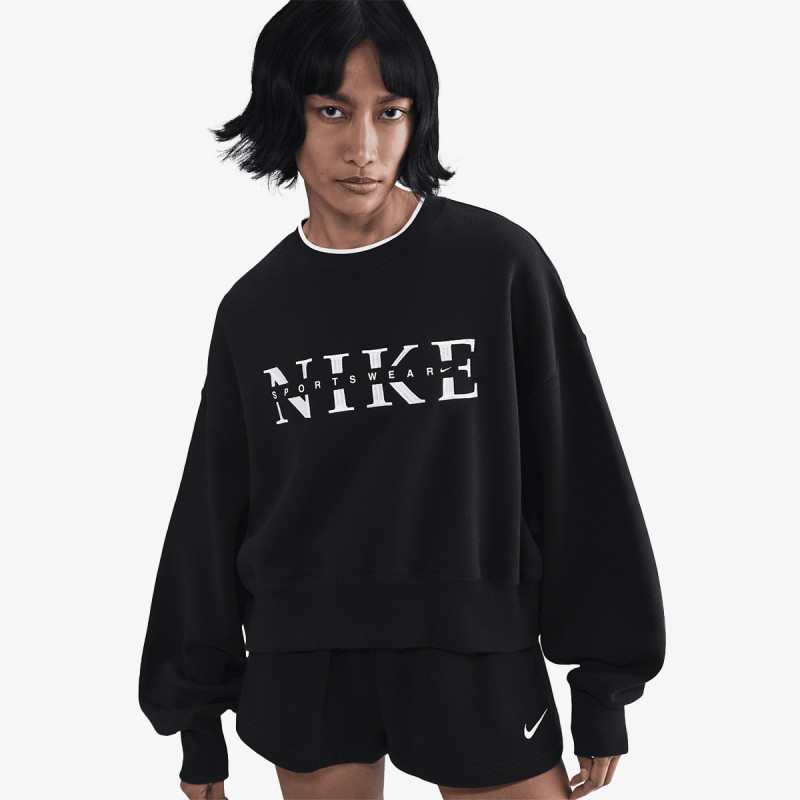 NIKE Суитшърт W NSW PHNX FLC CREW GLS 