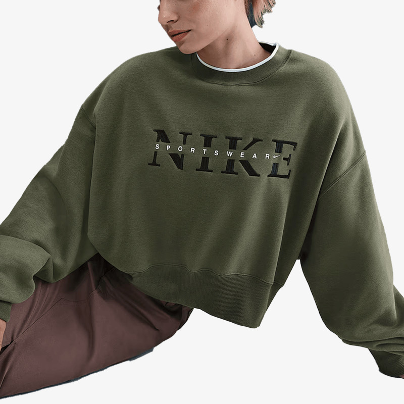 NIKE Суитшърт W NSW PHNX FLC CREW GLS 