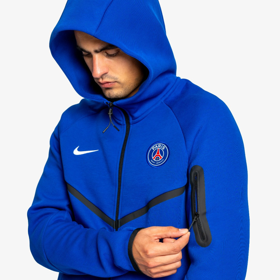 NIKE Суитшърт PSG M NK TCH FLC FZ WR HOODIE 