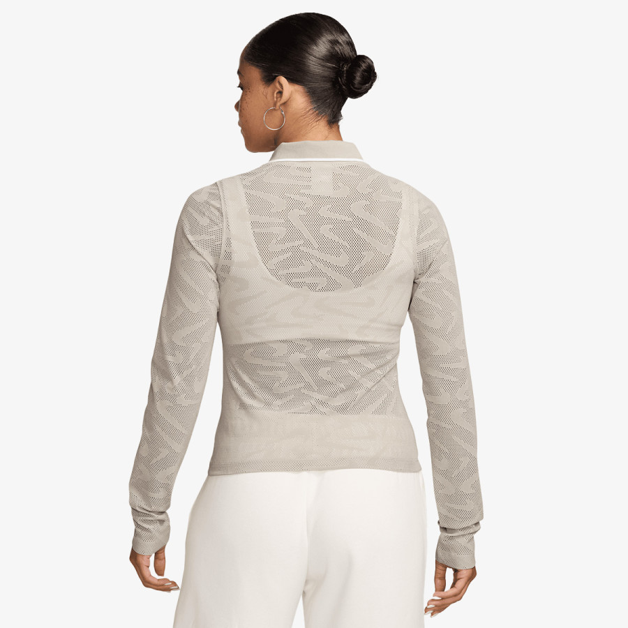NIKE Блуза с дълъг ръкав W NK CHLL KNT LS STCH LACE TOP 