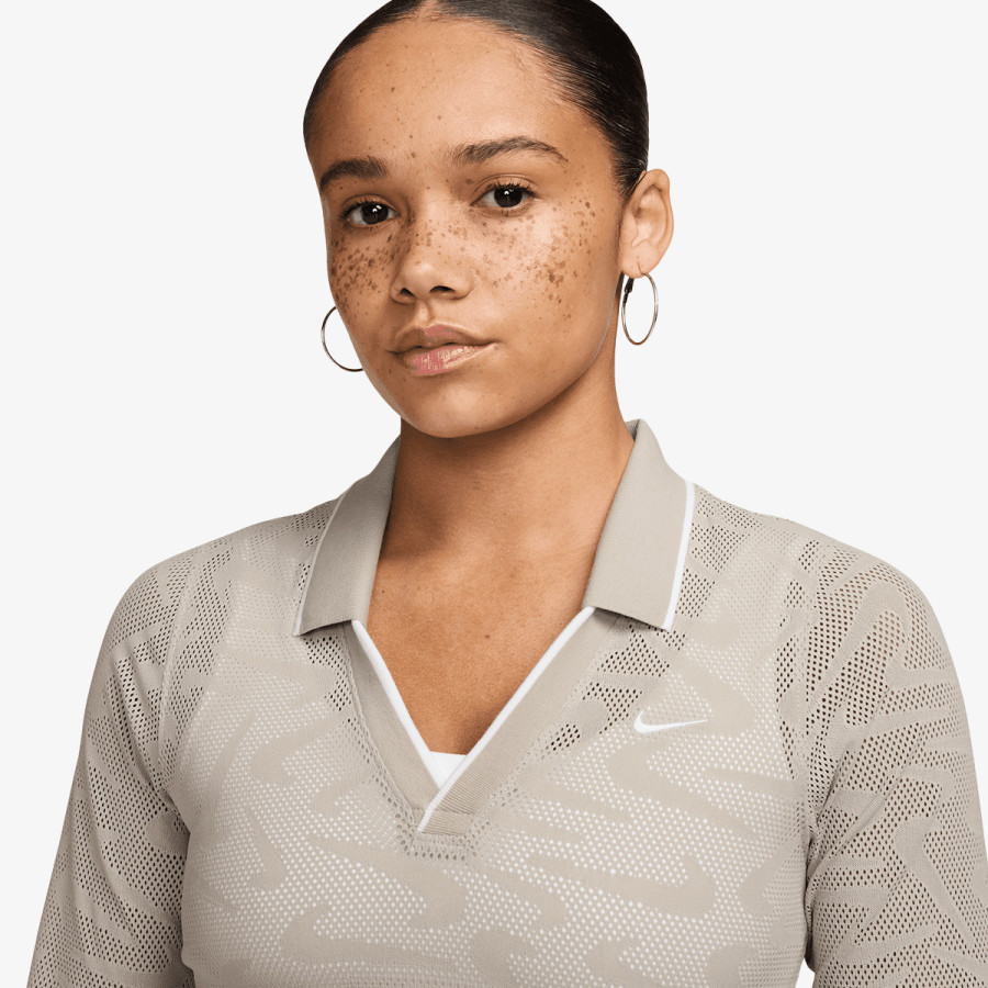 NIKE Блуза с дълъг ръкав W NK CHLL KNT LS STCH LACE TOP 
