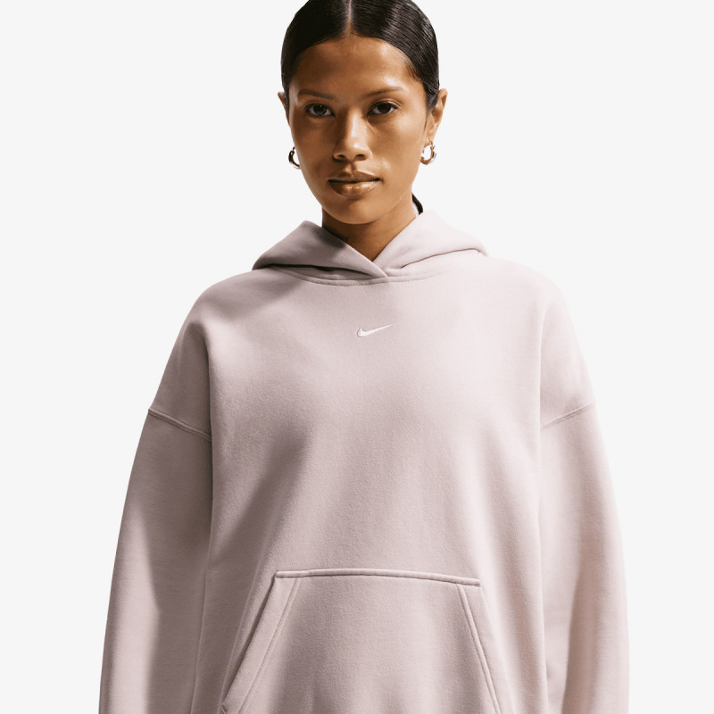 NIKE Суитшърт W NK STDO FLC MW OS PO HDY 
