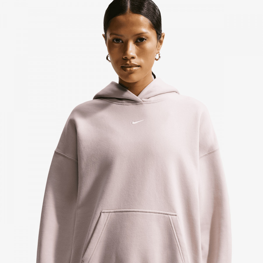 NIKE Суитшърт W NK STDO FLC MW OS PO HDY 