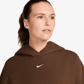NIKE Суитшърт W NK STDO FLC MW OS PO HDY 
