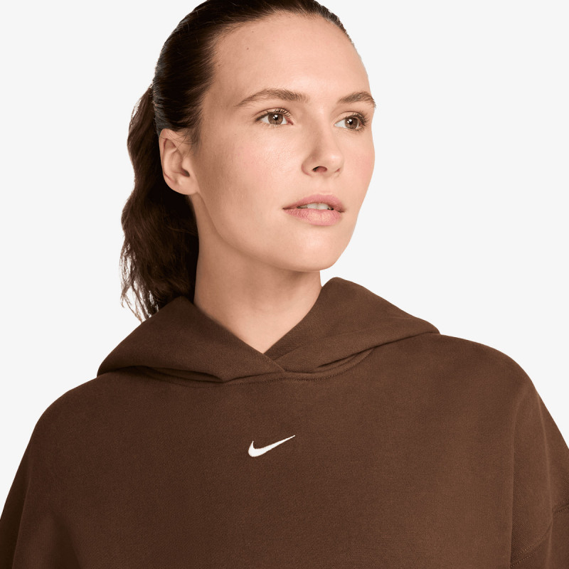 NIKE Суитшърт W NK STDO FLC MW OS PO HDY 