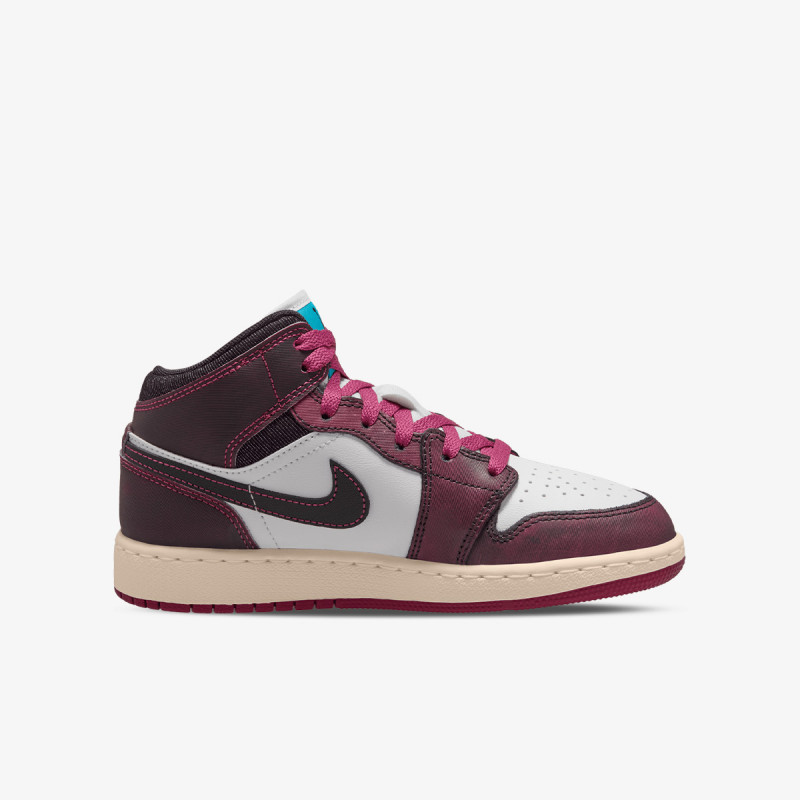 NIKE Спортни обувки AIR JORDAN 1 MID SE (GS) 