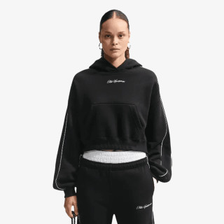 NIKE Суитшърт W NK STDO FLC MW CRP SCLOP HDY 