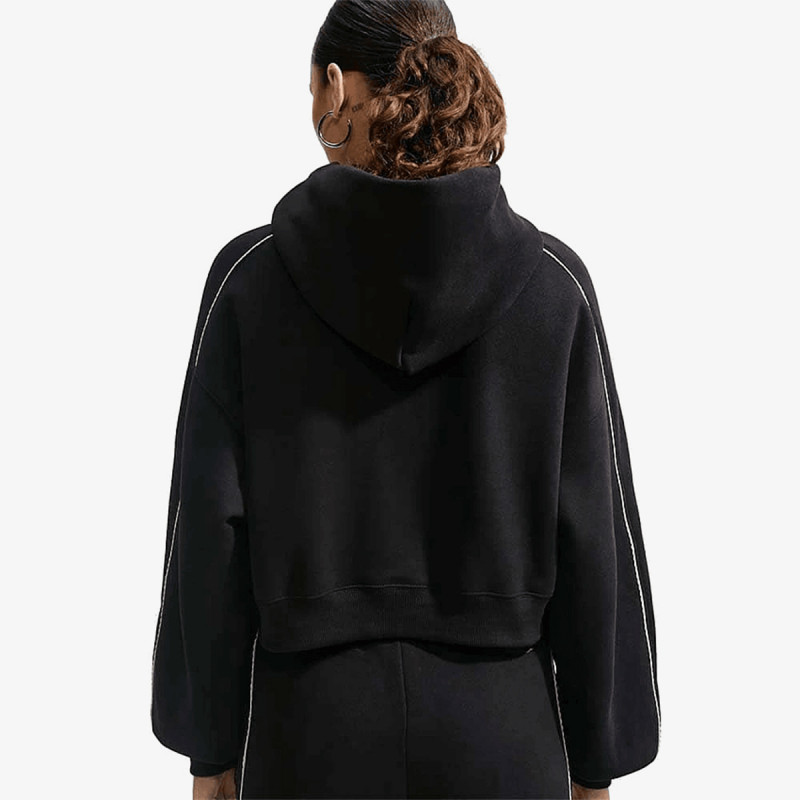 NIKE Суитшърт W NK STDO FLC MW CRP SCLOP HDY 