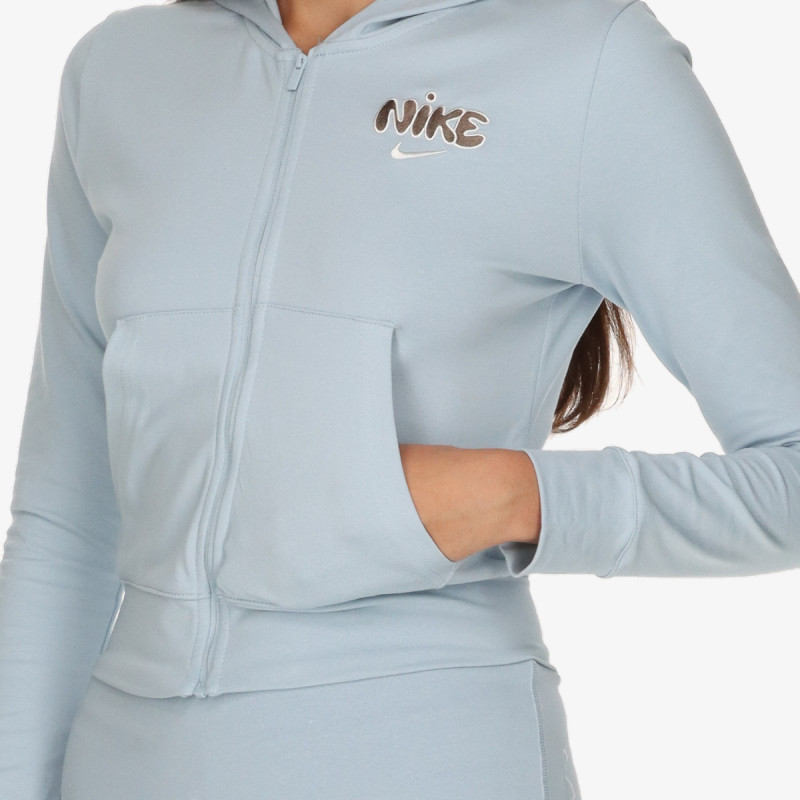 NIKE Суитшърт W NSW FZ HD LS TOP COORD+ 