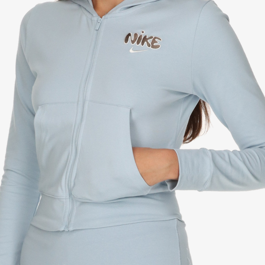 NIKE Суитшърт W NSW FZ HD LS TOP COORD+ 