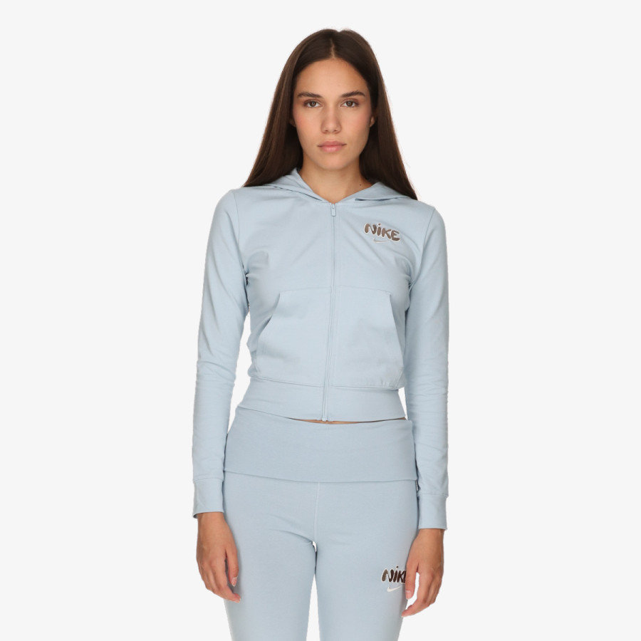 NIKE Суитшърт W NSW FZ HD LS TOP COORD+ 