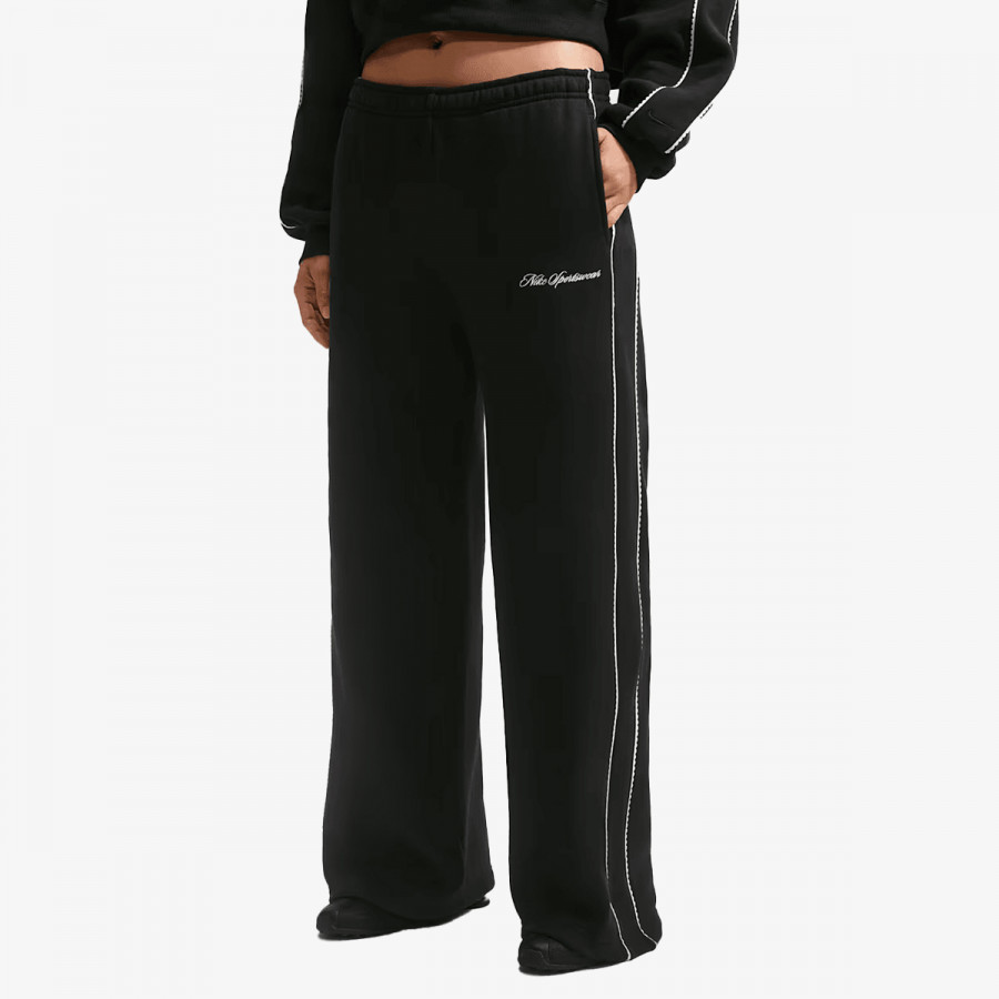 NIKE Долнищe W NK STDO FLC MW MR SCALLOP WL 