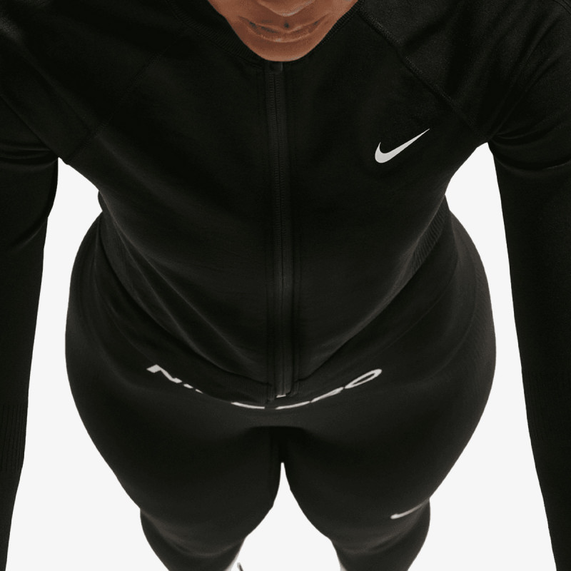 NIKE Блуза с дълъг ръкав W NP DF SMLS FZ MIDLAYER WT 