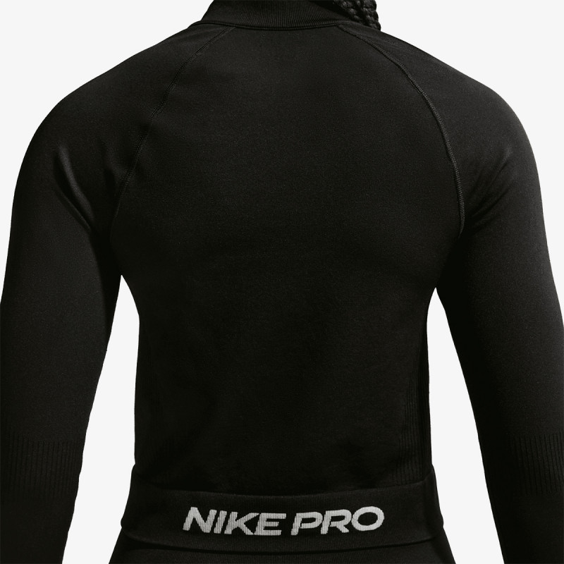 NIKE Блуза с дълъг ръкав W NP DF SMLS FZ MIDLAYER WT 