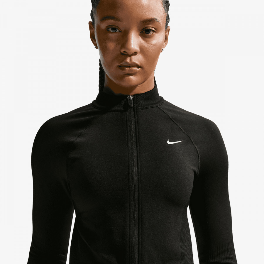 NIKE Блуза с дълъг ръкав W NP DF SMLS FZ MIDLAYER WT 